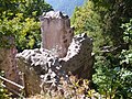 Vue partielle du mur d’enceinte du Haut-Ribeaupierre