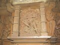 Narshima sculpture (inside temple sanctum), Lakshman Temple, Khajuraho, India