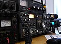 Amateur station M0TCX featuring modern and old transceivers