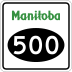 Provincial Road 500 marker