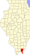 State map highlighting Pope County