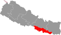 Location of Madhesh Province