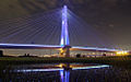 New Taipei Bridge at night.