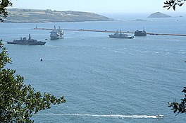 Image of the Breakwater and the Mewstone