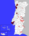 The 20 most and the 20 least populated municipalities (2011) [f]