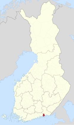 Location of Pyhtää in Finland