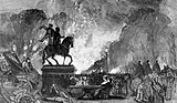Depiction of the 1831 Bristol riots