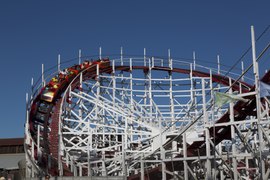 Giant Dipper à Santa Cruz Beach Boardwalk