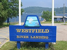 Sign for Westfield River Landing