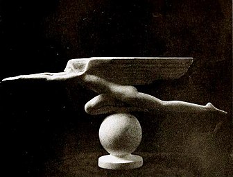 Speed, a design for a radiator ornament by Harriet Whitney Frishmuth (1925)