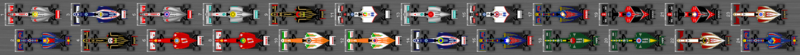 Schéma de la grille de départ du Grand Prix d'Abou Dabi 2012