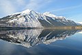 Stanton Mountain (left) reflected in Lake McDonald