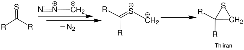 Synthese von Thiiranen aus Thioketonen