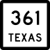 State Highway 361 marker