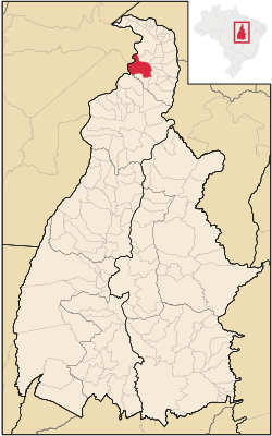 Localização de Ananás no Tocantins