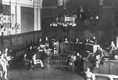 Courtroom during the trial of Soghomon Tehlirian