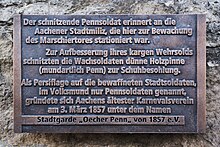 Erklärung zur Namensgebung und dem gezeigten Denkmal