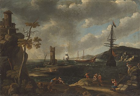 A Coastal Landscape with Fishermen, Private collection, Unknown location