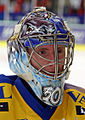 Andy Foliot, masque moderne de hockey à œil de chat.