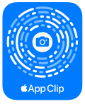 Description de l'image App Clip Code example.svg.