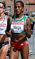 2009 World marathon runner with surname on front of bib