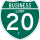 Business Interstate 20-T marker