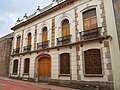 Street view of Republican House, a building inside the Biblioteca Luis Angel Arango
