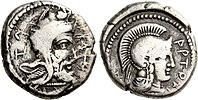 Coin of Artumpara, Satrap of Lycia, circa 400-370 BCE.