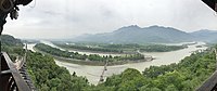 Berg Qincheng und Bewässerungssystem von Dujiangyan