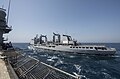Var replenishes USS Vella Gulf in the Persian Gulf on 19 June 2017