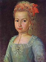 Портрет Анны Сергеевны Лермонтовой в возрасте 5 лет (1776)