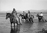 Utes on horseback in the 1890s