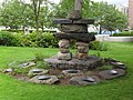 An inuksuk on the grounds of the National Assembly, Quebec City