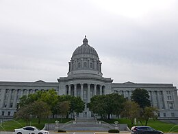 Missouri State Capitol, north facade.