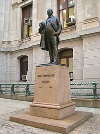 John Wanamaker, statue identified as "Citizen", created by John Massey Rhind