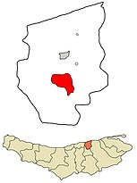 Location in Juybar County and Mazandaran Province