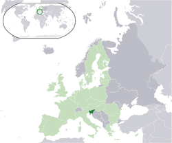 Location of Slovenia