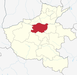 Location of Zhengzhou City; jurisdiction in Henan