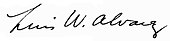 signature de Luis Walter Alvarez