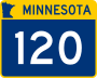 Trunk Highway 120 marker