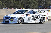 The Holden VE Commodore of Michael Patrizi at the 2012 Coates Hire Ipswich 300.