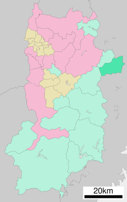 Location of Mitsue in Nara Prefecture