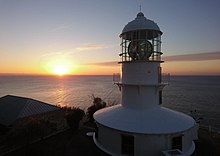 夕日の室戸岬灯台