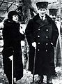 Mustafa Kemal Atatürk and Latife Uşakizâde, during a trip in 1923.