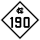 North Carolina Highway 190 marker