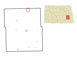 Location of Sibley, North Dakota