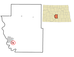 Location of Lincoln, North Dakota