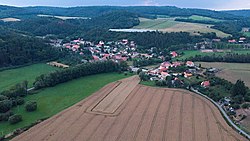 Aerial view from the south