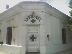 Farmacia en el centro de Pontevedra.