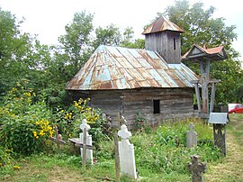 Wooden church of the Archangels in Alimpești